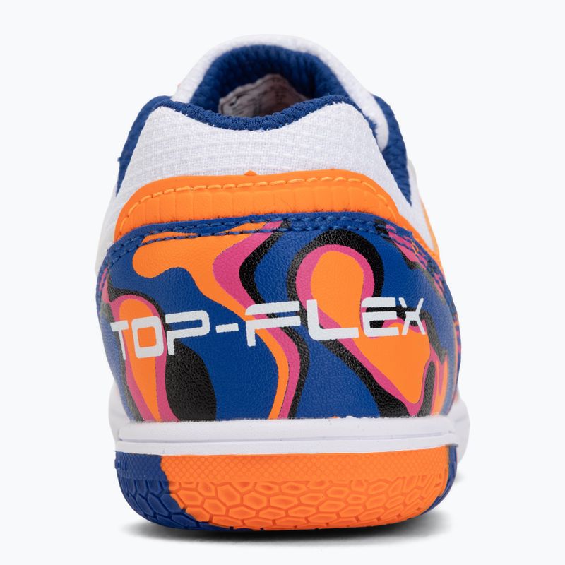 Scarpe da calcio per bambini Joma Top Flex Jr IN white-orange 6