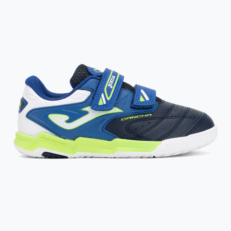 Scarpe da calcio per bambini Joma Cancha Jr IN navy/blue 2