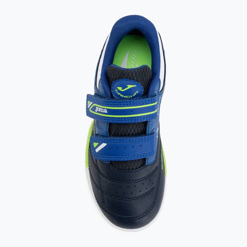 Scarpe da calcio per bambini Joma Cancha Jr IN navy/blue 5