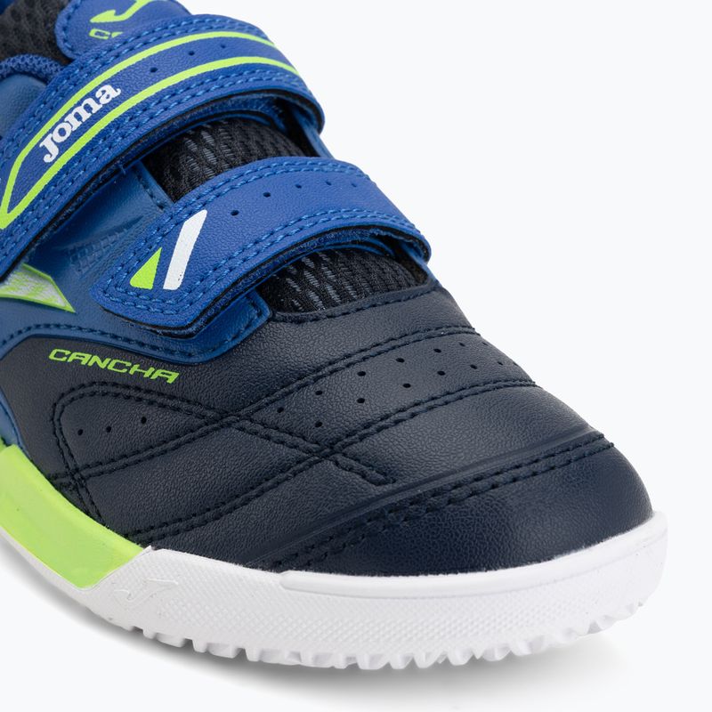 Scarpe da calcio per bambini Joma Cancha Jr IN navy/blue 7