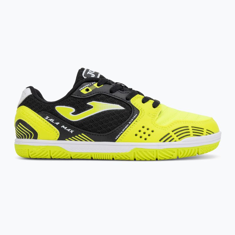 Scarpe da calcio per bambini Joma Sala Max Jr IN fluor yellow 2