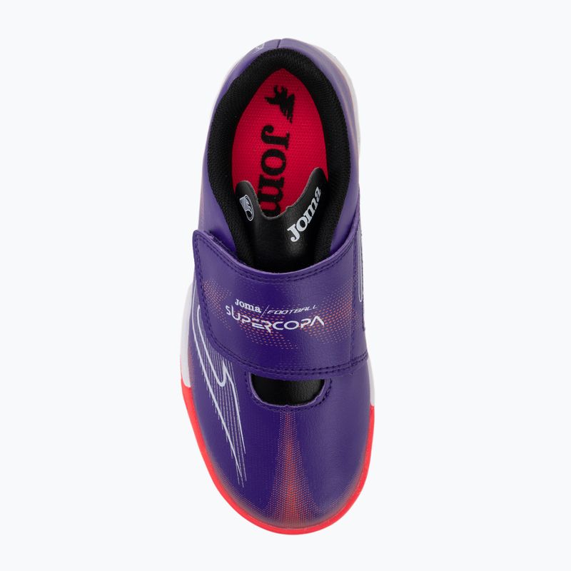 Scarpe da calcio per bambini Joma Supercopa Jr IN purple 5