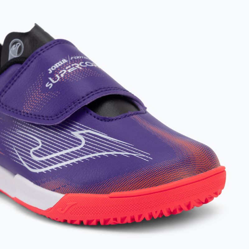 Scarpe da calcio per bambini Joma Supercopa Jr IN purple 7