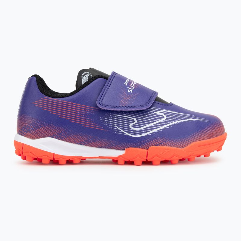 Scarpe da calcio per bambini Joma Supercopa Jr TF purple 2