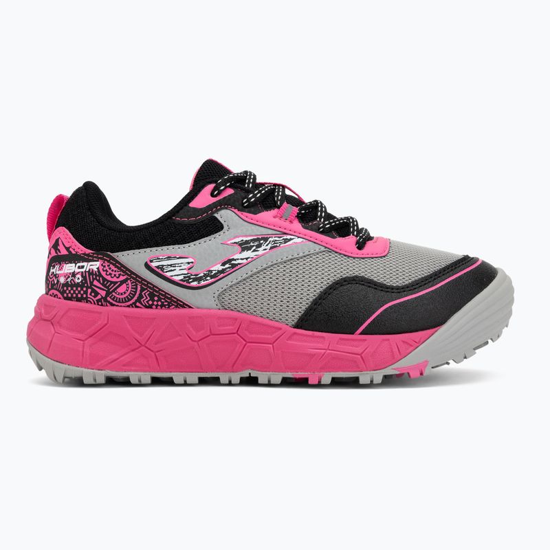 Scarpe da corsa per bambini Joma Kubor Jr gray/fuchsia 2