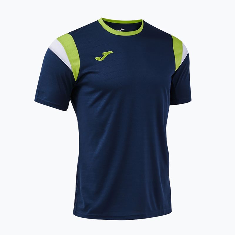 Maglietta da tennis da uomo Joma Terra dark navy/lime 3
