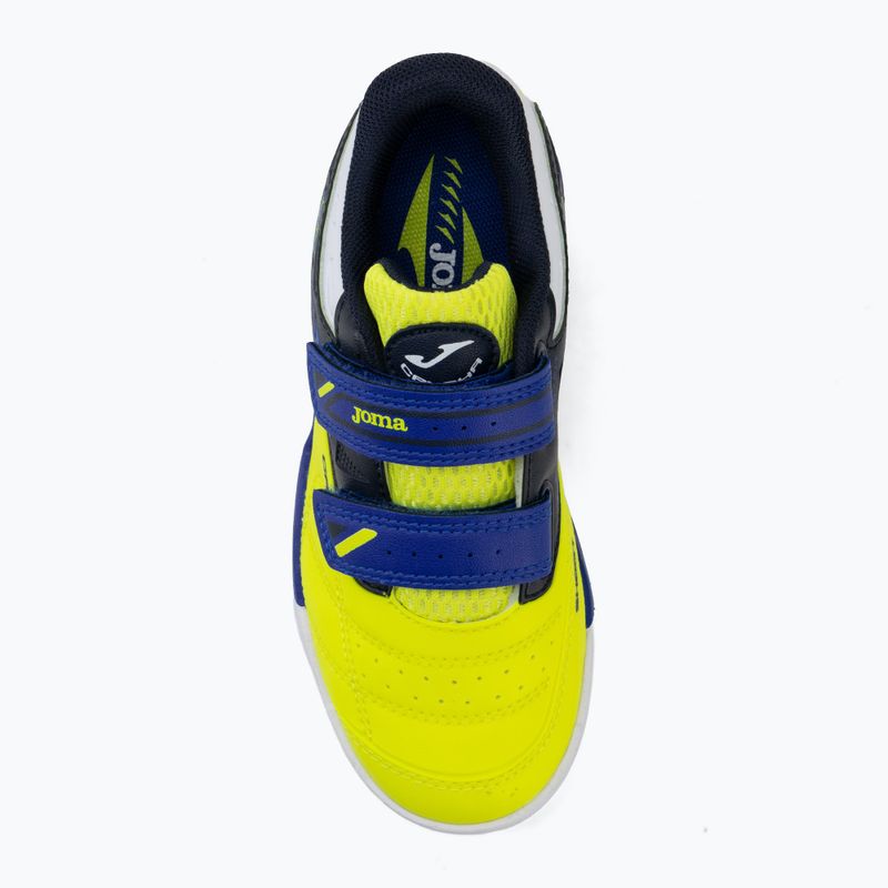 Scarpe da calcio per bambini Joma Cancha Jr IN fluor yellow 5