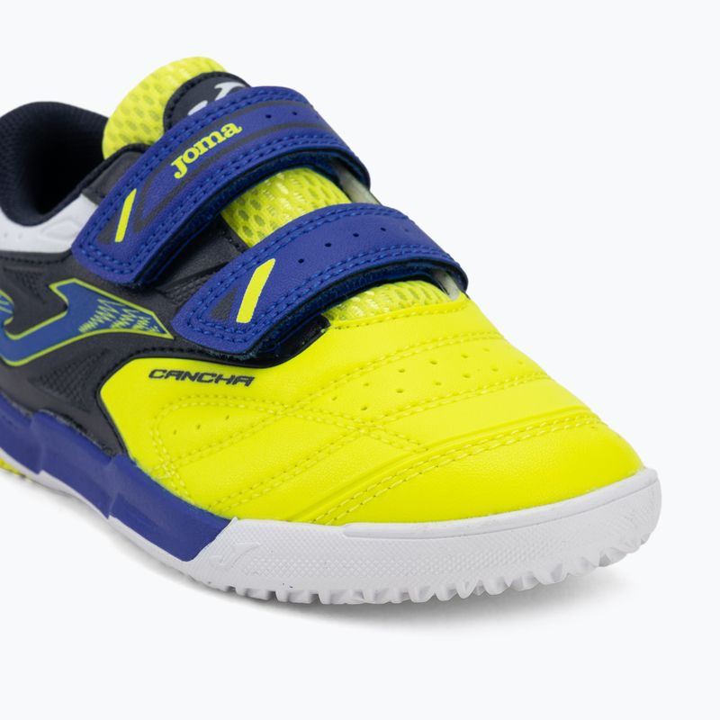 Scarpe da calcio per bambini Joma Cancha Jr IN fluor yellow 7