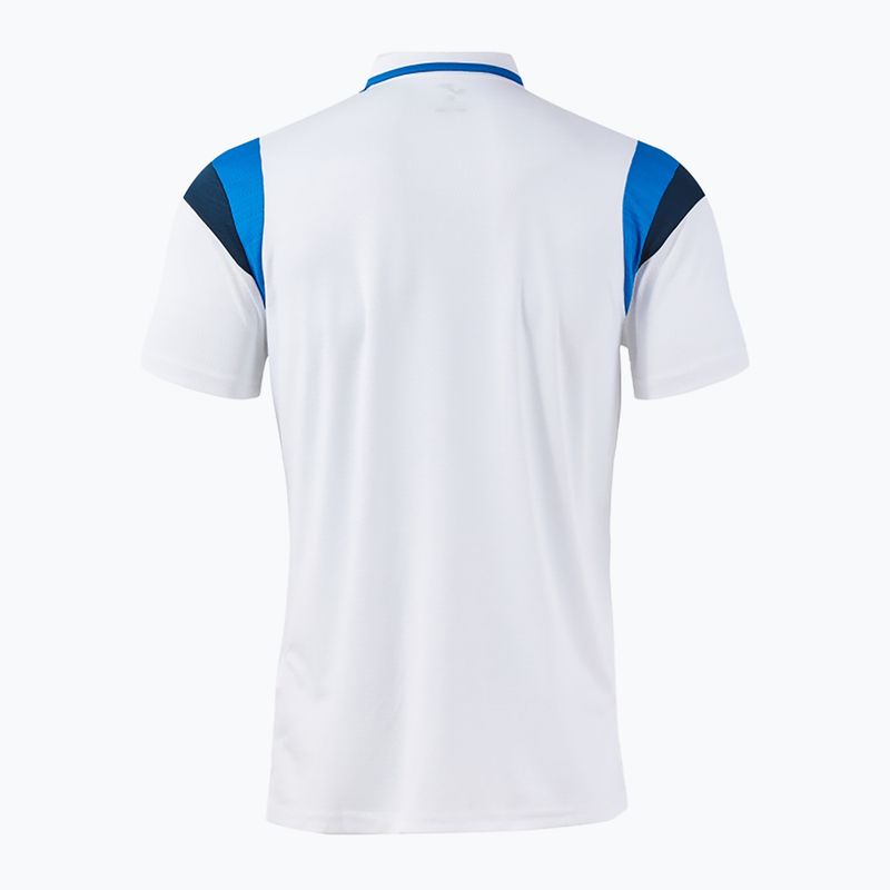 Maglietta da tennis da uomo Joma Terra Polo white/royal 2