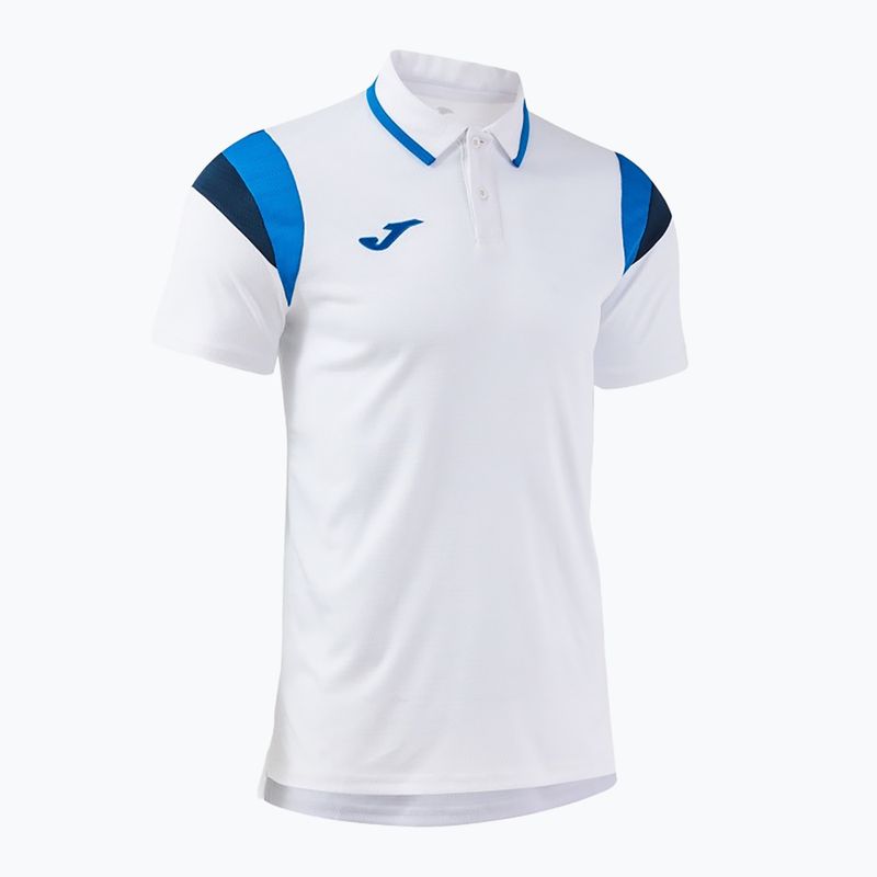 Maglietta da tennis da uomo Joma Terra Polo white/royal 3