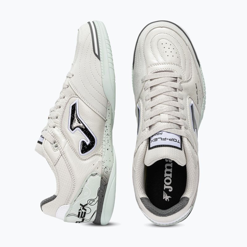 Scarpe da calcio uomo Joma Top Flex Indoor light grey 4