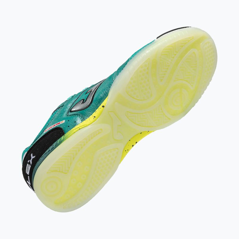 Scarpe da calcio uomo Joma Top Flex Indoor turquoise 3