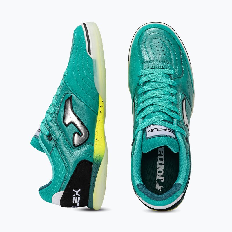 Scarpe da calcio uomo Joma Top Flex Indoor turquoise 4