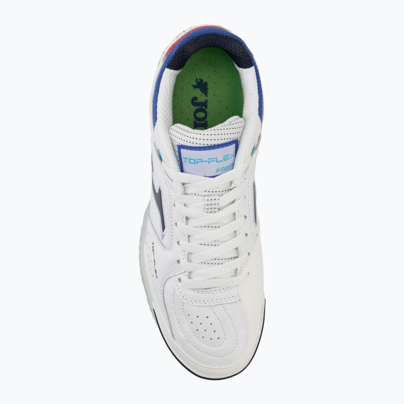 Scarpe da calcio uomo Joma Top Flex Indoor white 5