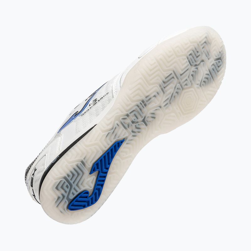 Scarpe da calcio uomo Joma Top Flex Ultralight Indoor white/royal blue 5
