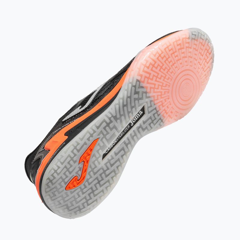 Scarpe da calcio uomo Joma Regate Carbon Indoor black 5
