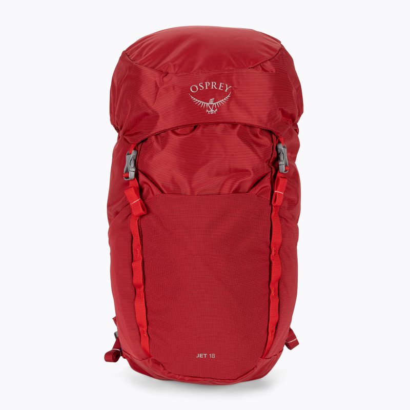 Zaino da trekking per bambini Osprey Jet 18 l rosso cosmico