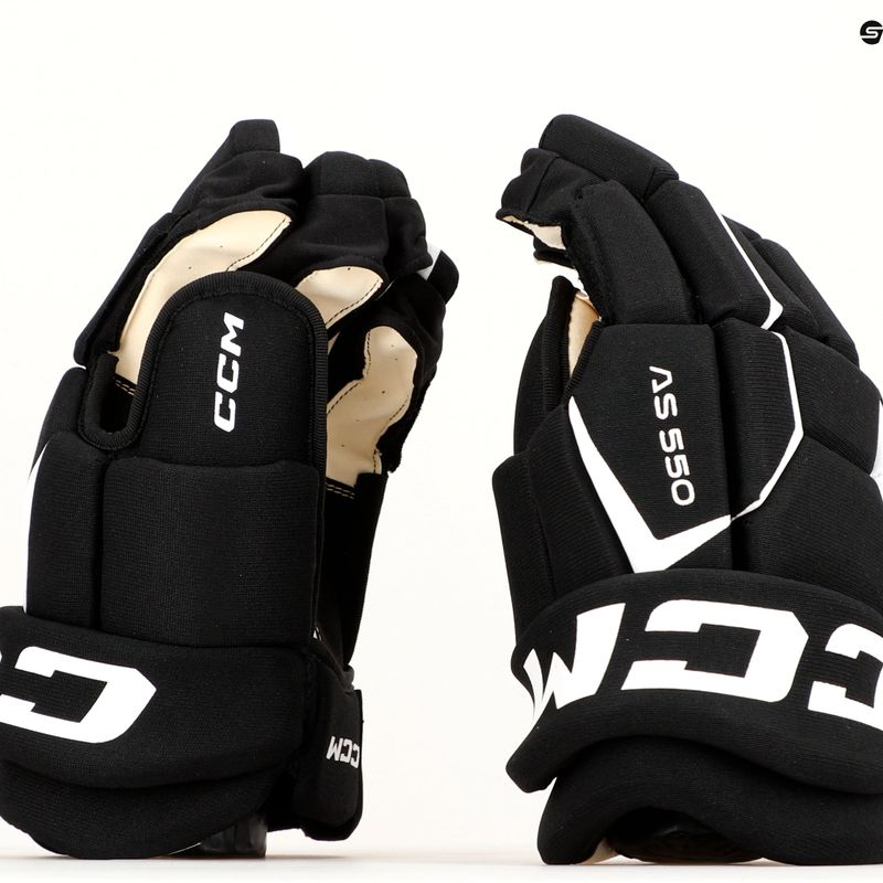 Guanti da hockey CCM Tacks AS-550 nero/bianco 11
