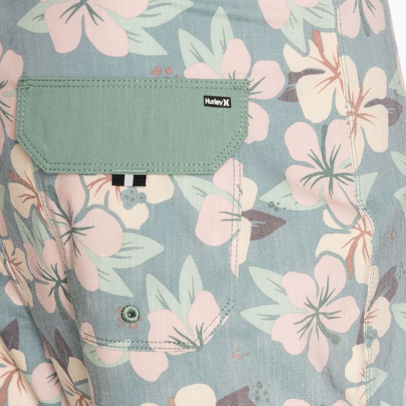 Pantaloncini da bagno Hurley Phantom Naturals Tailgate 18" cilantro da uomo 4
