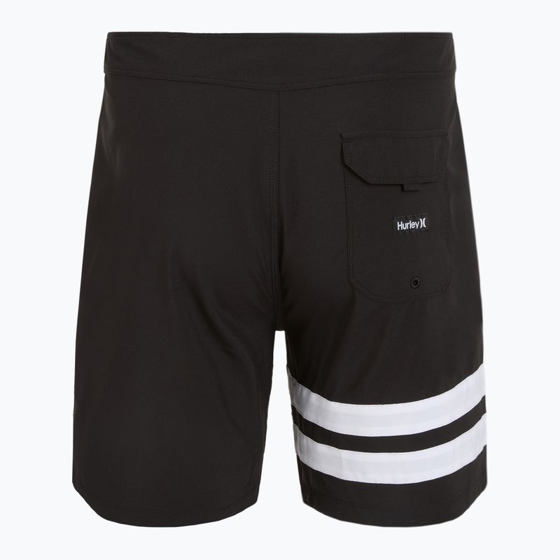 Pantaloncini da bagno Hurley Block Party 18" neri da uomo 2