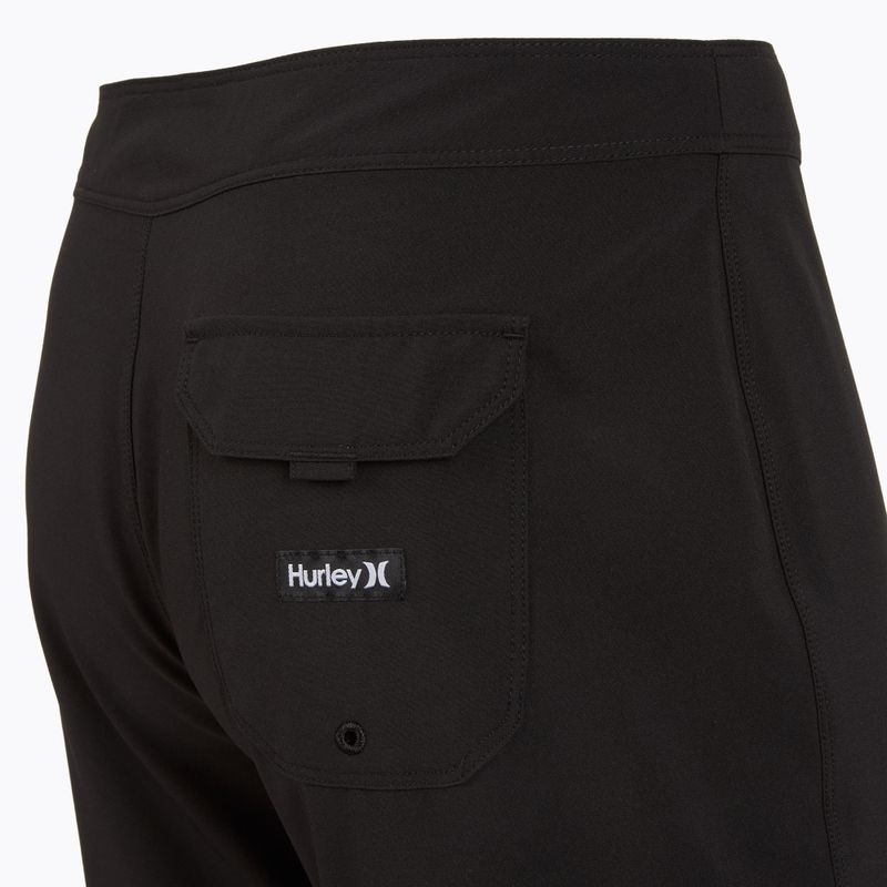 Pantaloncini da bagno Hurley Block Party 18" neri da uomo 4