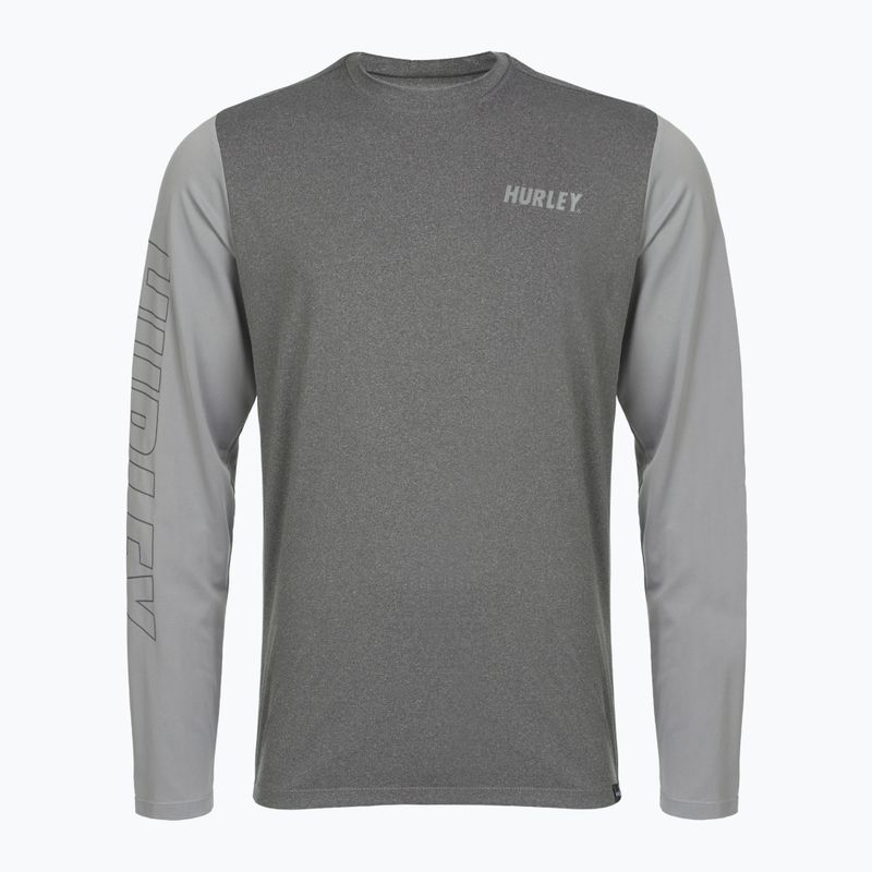 Hurley uomo H2O-Dri Easton ion grigio erica a maniche lunghe