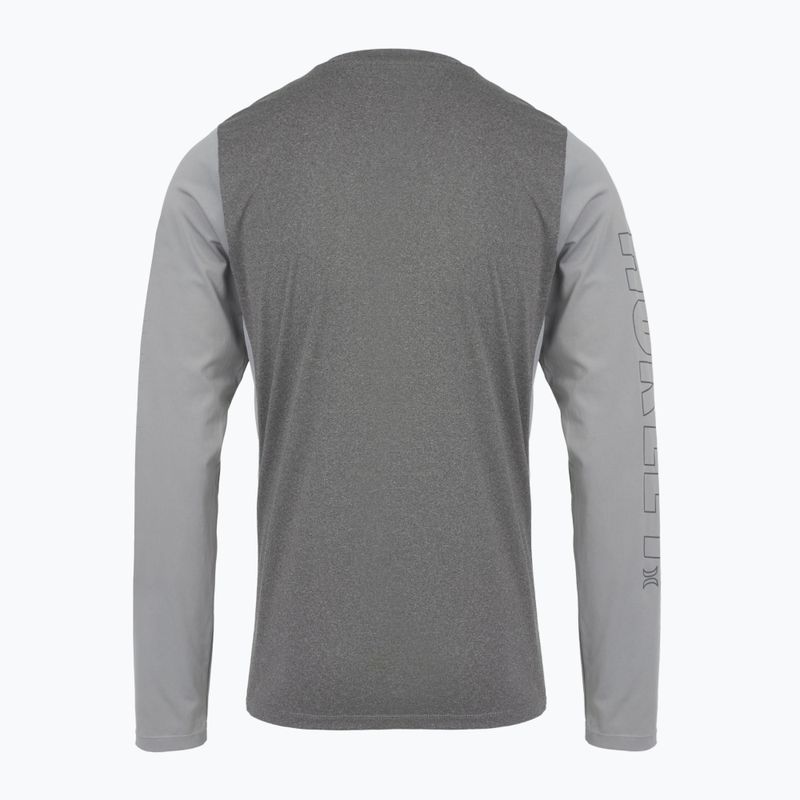 Hurley uomo H2O-Dri Easton ion grigio erica a maniche lunghe 2