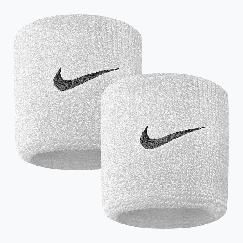 Polsini Nike Swoosh 2 pezzi bianco. 2