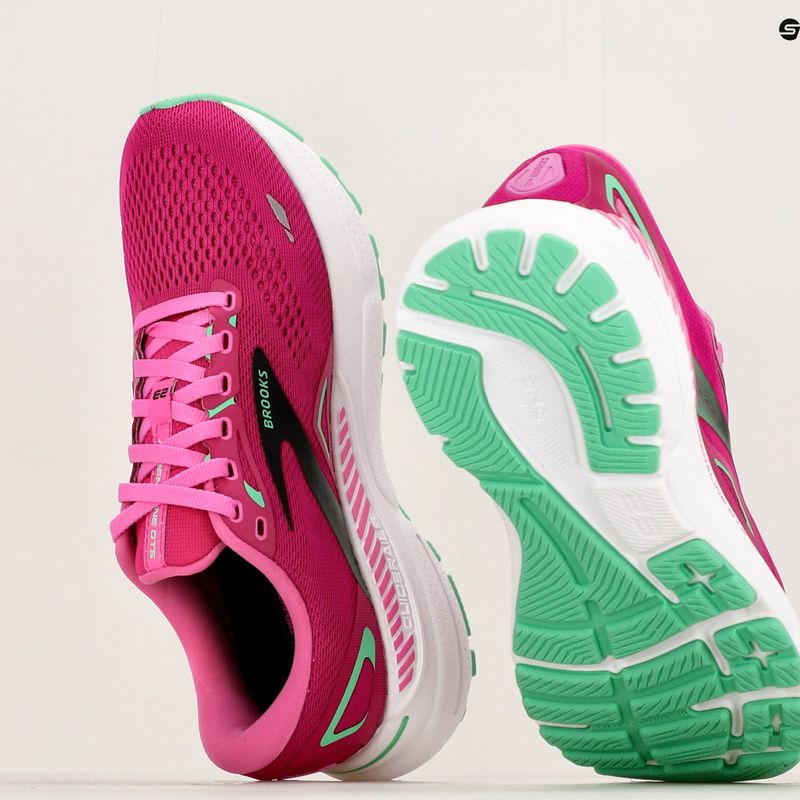 Scarpe da corsa da donna Brooks Adrenaline GTS 23 rosa/fucsia festival/nero 23