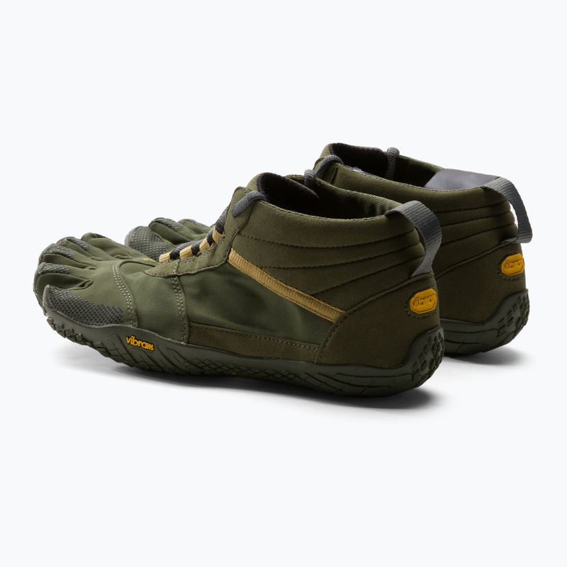 Scarponcino Vibram FiveFingers V-Trek da uomo, grigio scuro/verde militare 3