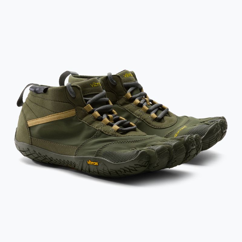 Scarponcino Vibram FiveFingers V-Trek da uomo, grigio scuro/verde militare 4