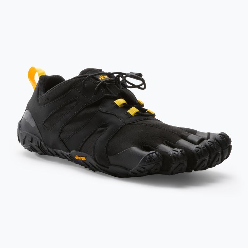 Scarpe da corsa Vibram FiveFingers V-Trail 2.0 da uomo, nero/giallo