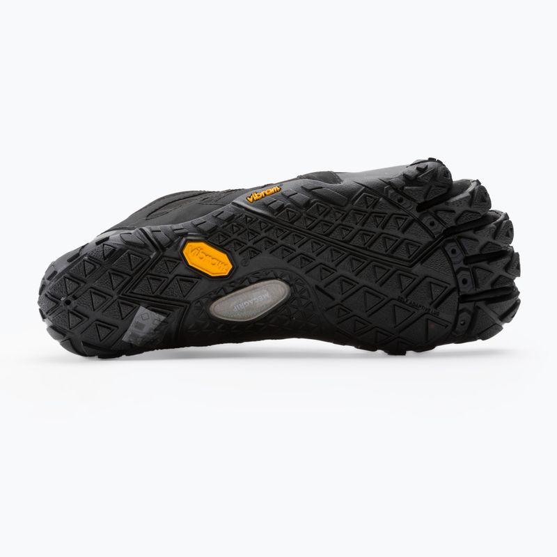 Scarpe da corsa Vibram FiveFingers V-Trail 2.0 da uomo, nero/giallo 5