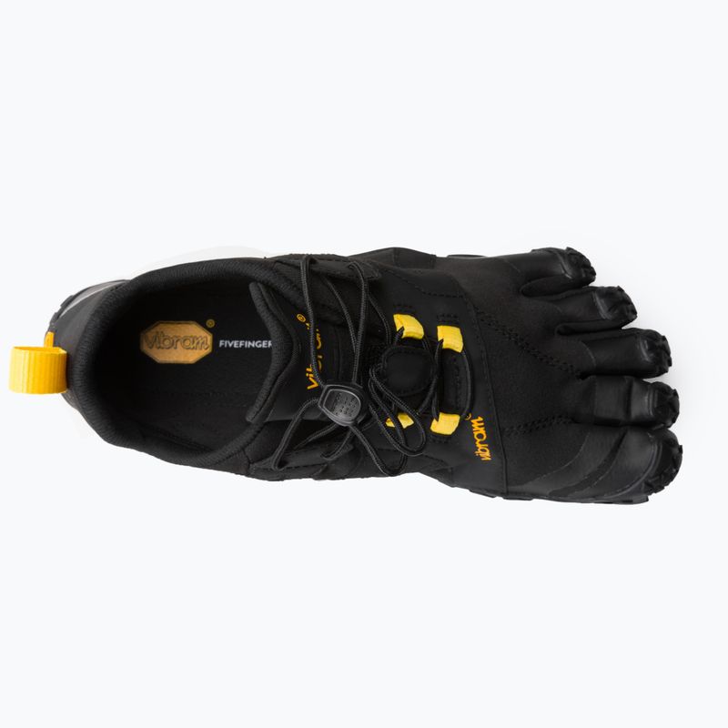 Scarpe da corsa Vibram FiveFingers V-Trail 2.0 da uomo, nero/giallo 6