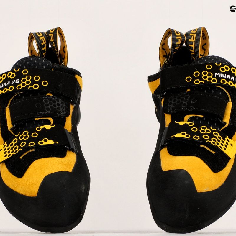 Scarpa da arrampicata La Sportiva Miura VS uomo nero/giallo 18