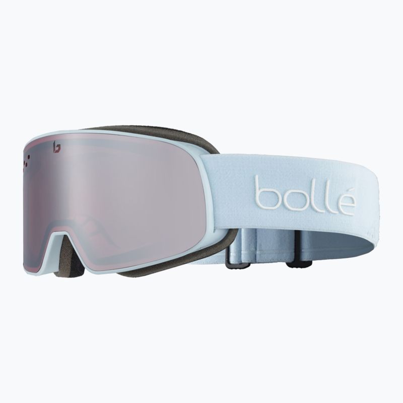 Occhiali da sci Bollé Nevada Small blu polvere opaco/vermillon gun