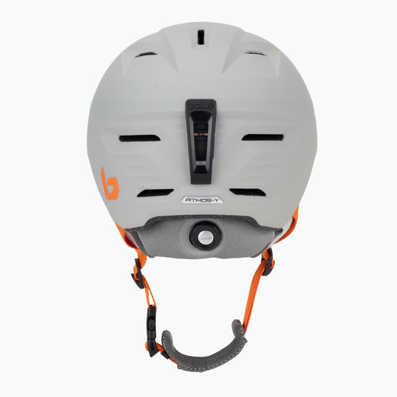 Casco da sci per bambini Bollé Atmos Youth grigio/arancio opaco 4
