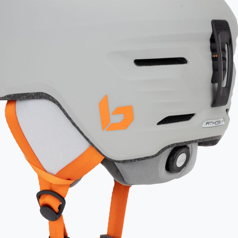 Casco da sci per bambini Bollé Atmos Youth grigio/arancio opaco 7