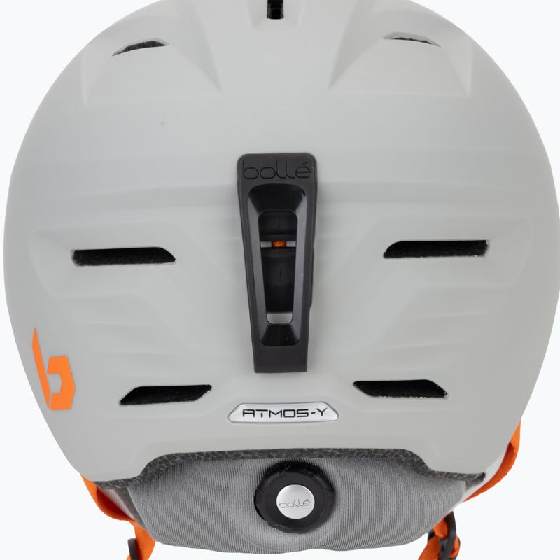 Casco da sci per bambini Bollé Atmos Youth grigio/arancio opaco 9