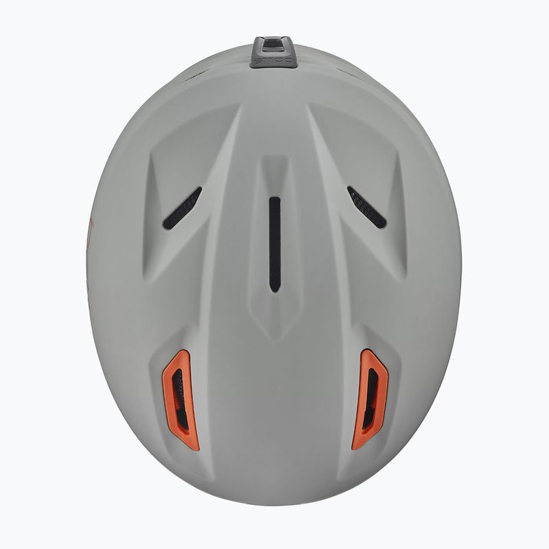 Casco da sci per bambini Bollé Atmos Youth grigio/arancio opaco 4