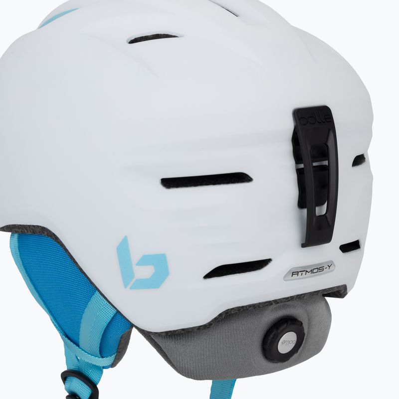 Casco da sci per bambini Bollé Atmos Youth bianco/blu opaco 7