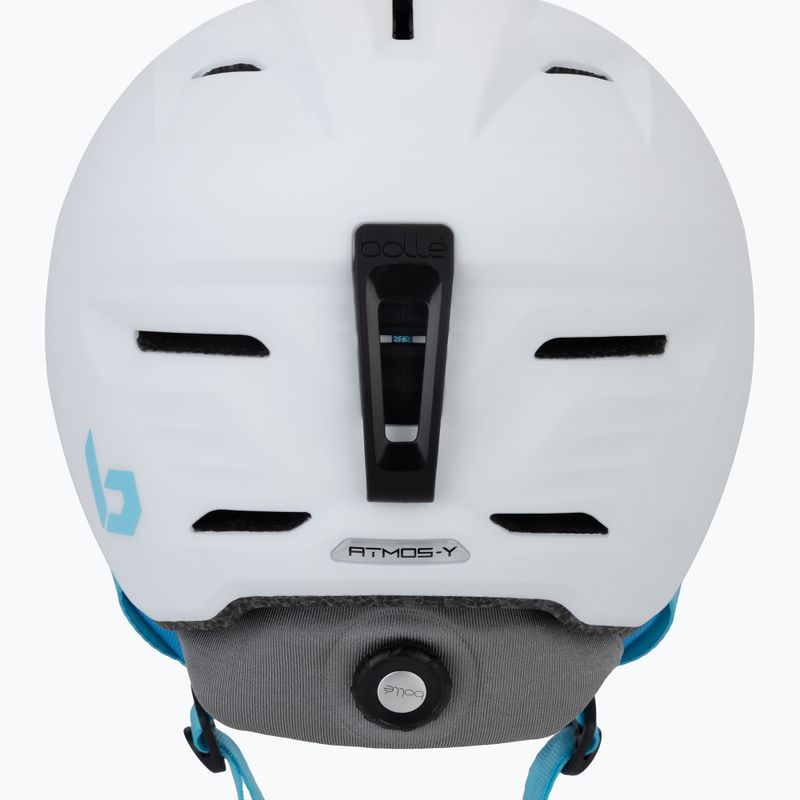 Casco da sci per bambini Bollé Atmos Youth bianco/blu opaco 8