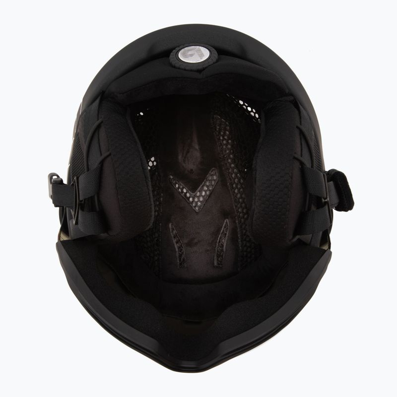 Casco da sci Bollé V-Ryft Nero puro carbone opaco/blu fotocromatico 5