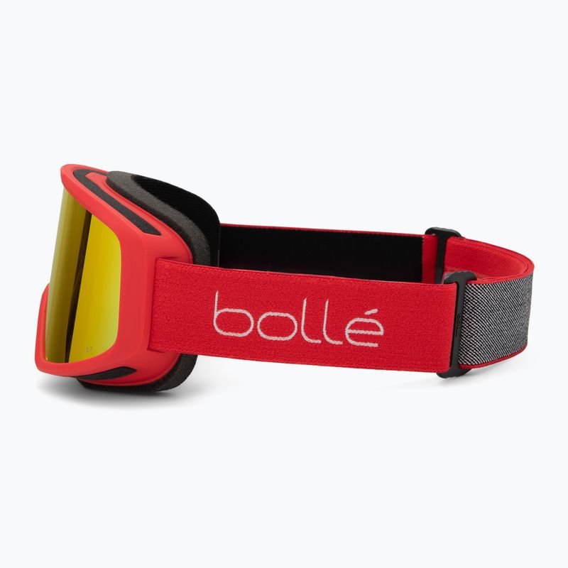 Occhiali da sci Bollé Bedrock Plus rosso carminio/alba 4
