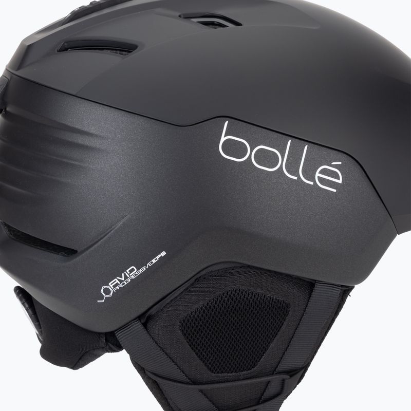 Casco da sci Bollé Ryft Pure nero carbone opaco 8