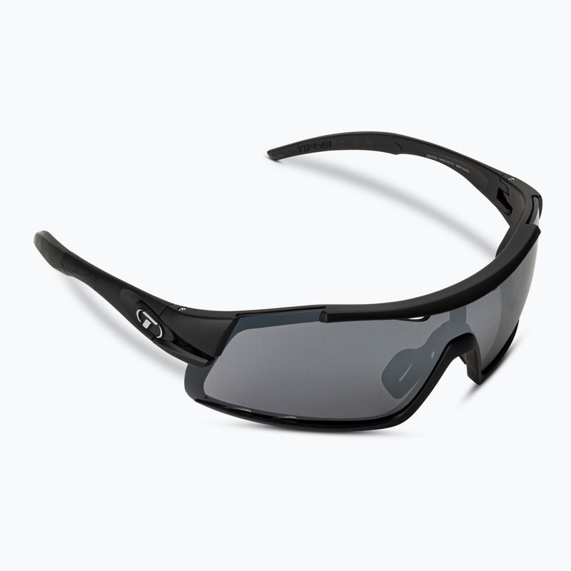 Occhiali da sole Tifosi Davos nero opaco/fumo/ac rosso/chiaro 2