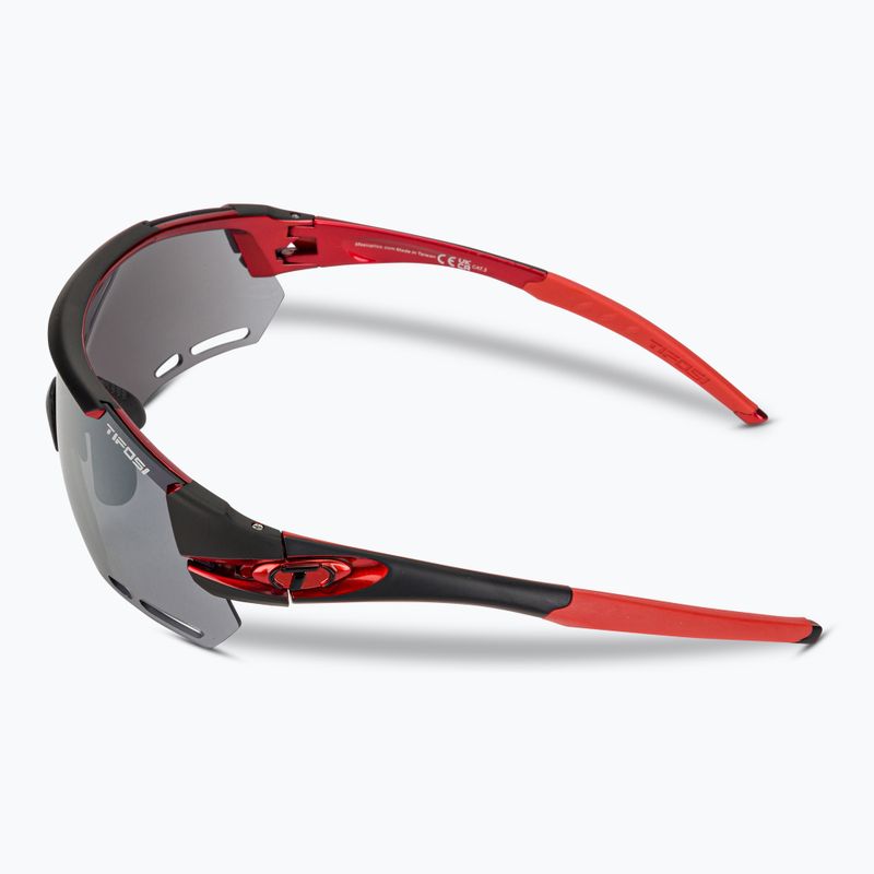 Occhiali da sole Tifosi Alliant nero rosso/fumo/ac rosso/chiaro 5