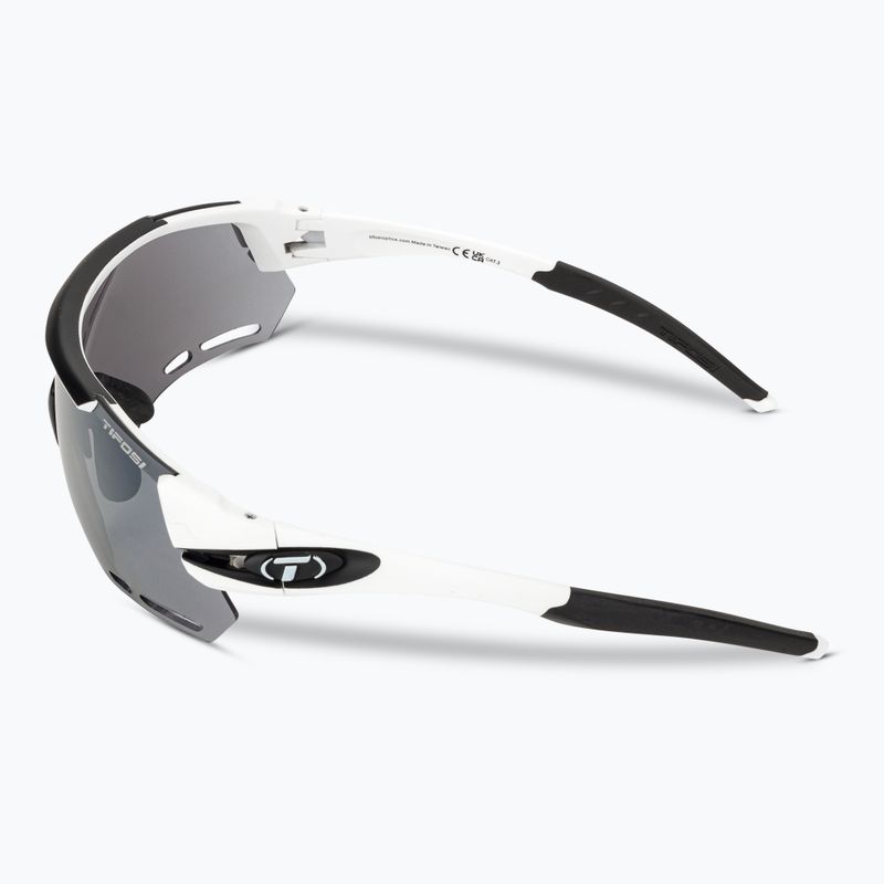Occhiali da sole Tifosi Alliant bianco nero/fumo/ac rosso/chiaro 5