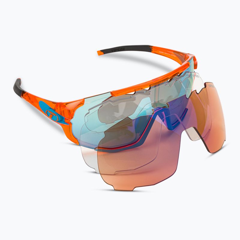 Occhiali da sole Tifosi Sledge crystal orange/clarion blue/ac red/clear