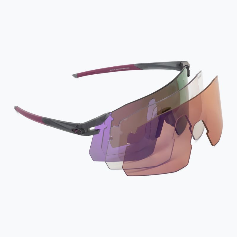 Occhiali da sole Tifosi Moab XC Clarion satin vapor/clarion deep purple/ac red/clear